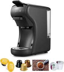 Coffee pods reduce the time taken to measure the exact portion of coffee and the need for additives. Amazon Com Hibrew 4 In 1 Multi Function Espresso Dolce Gusto Machine Compatible With Nespresso Capsule Dolce Gusto Capsule And Ground Coffee Italian 19 Bar High Pressure Pump 1450w Black Kitchen Dining