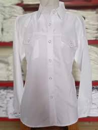 Kemeja Putih Polos Ada Kantong Kiri Kanan Didada Wanita Baju Kantor Cewek Formal Atasan Kerja Cewe Bahan Lazada Indonesia