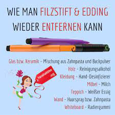 Edding Und Filzstift Entfernen Beste Tipps Haushaltsfee Org Haushaltstipps Tipps Haushalts Tipps