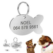 We ship dog supplies across canada from lethbridge, ab. Cat Tags Personalized Cute Fish Pet Id Name Collar Tag Engraved Stainless Steel Ebay