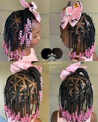 50 Cute Kids Braids With Beads Little Black Girls Braids Lil Girl Hairstyles Girls Braids