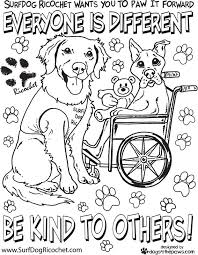 Surf Dogs Anti Bullying Campaign Love Coloring Pages Anti Bullying Dog Coloring Page