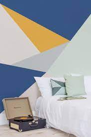 3 3 3 Very Much Love For This Accent Wall Ideas Accent Accentwall Wallpaperideas Dreamhou Wall Paint Designs Wall Stencil Living Room Accent Wall Paint