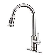 Sale +1 colors | 2 options available in 2 colors and 2 options. Kitchen Faucet Watersong Kitchen Sink Faucet 3 Modes With Pull Down Sprayer Brushed Nickel Kitchen Faucet Single Handle Kitchenfaucets Com