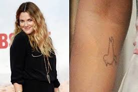 Drew barrymore's 9 tattoos & their meanings drew barrymore is an american actress, producer, director, model, author, and entrepreneur who frequently makes headlines for several reasons. Drew Barrymore S Little Birdie The 50 Most Stylish Celebrity Tattoos Livingly
