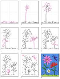 Step by step rose painting. How To Draw Flowers Art Projects For Kids