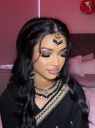 Party glam before and after