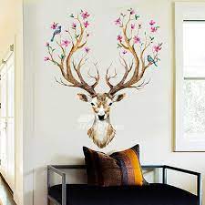 Geometric objects lion head wall sticker animal home decor vinyl art decal mural children kids room decoration nursery wallpaper. Wall Art Stickers World Map Photo Frame Towel Animal Pvc Self Adhesive