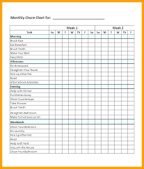 template for chore charts advmobile info