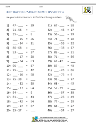 Take online quiz and see instant results. Third Grade Subtraction Worksheets