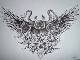 Black And White Owl Chest Tattoo Pin By Atif Mahmod On Tattoos Chest Tattoo Drawings Owl Tattoo Chest Neck Tattoo