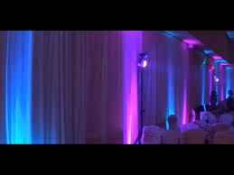 Wedding Decoration Ideas Purple Blue Uplighting Table Color Wash Effect Stage Lighting Gobo Youtube