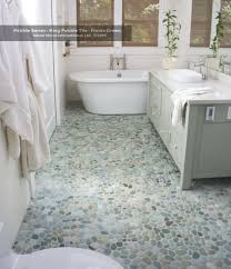 Houston tile works is your local tile installation contractor. Bathroom Floors Of River Rock Pebble Tile Shower Floor River Rock Bathroom