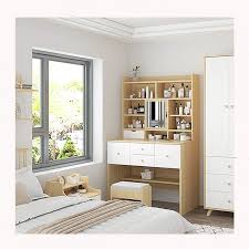 Costway white tri folding oval mirror wood vanity makeup table set with stool &7 drawers. Wholesale Manufacturers Custom Wooden Dressing Table And Makeup Table Set With Mirror Buy Dressing Table Makeup Dressing Table Cheap Simple Dressing Table Designs Makeup Table Set Vanity Dressing Mirror Dressing Table Led Vanity