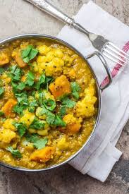 Lentil Sweet Potato And Cauliflower Curry Indian Food Recipes Recipes Healthy Recipes