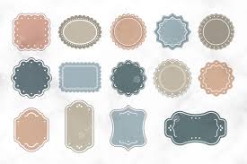 Free Vector Blank Vintage Labels