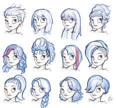 Anime hairstyles drawing at paintingvalley com explore collection. Outfit Site Hairstyle Reference Drawing
