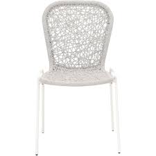 Orient Express Weave Dining Chair Taupe White Rope White Set Of 4 Woven Dining Chairs Rattan Bedroom Furniture Rattan Bedroom