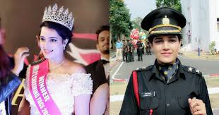 The hairstyles for the indian men in the army are sassy and make you feel comfortable and fresh whenever you are on duty. Meet Lt Garima From Beauty Pageant Winner To Indian Army Officer Army Women Indian Army Beauty Pageant