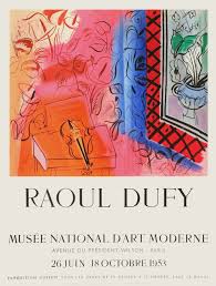 18 juin 1990 année charles de gaulle, commémoration de l'appel du 18 juin 1940 : Place Des Arts Raoul Dufy Expo 53 Musee National D Art Moderne
