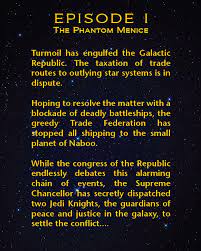 Episode 1 The Phantom Menace Star Wars Movies Each Episode Etsy Star Wars Movie Empire Strike Star Wars Prints