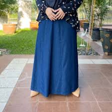 Untuk melihat status stok terkini, boleh lawati fb page kami pure petals muslimah attire. Skirt Kembang Labuh Kain Jeans Denim Plus Size Skirt Kembang Muslimah Viral A Line Women Long Casual Skirt Pants Murah Shopee Malaysia