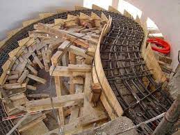 Various Type Of Formwork For Curved Concrete Stairs Engineering Feed Concrete Staircase Concrete Stairs Stairs Design
