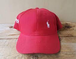 Vintage Polo Side Embroidered Red Snapback Hat 6 Panel Off Centered Pony Baseball Dad Cap Adjustable Ballcap Vintage Polo Hats Baseball Dad