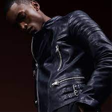 The Navy Icon Biker Jacket Perfect For The Modern Tom Ford Gentleman Tomford Well Dressed Men Leather Jacket Leather Fashion