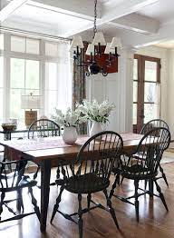 Nathan james kalos solid wood drop leaf folding kitchen farmhouse dining room or space saving console table and desk, rustic, dark brown/black 4.1 out of 5 stars 255 $165.91 $ 165. Farmhouse Table And Black Chairs Novocom Top