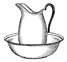 Black And White Pitcher Vintage Pitcher And Bowl Bath Digital Clip Art Clip Art Vintage Antique Images Digital Clip Art