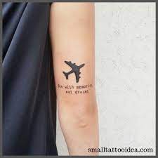 35 Small Airplane Tattoo Ideas Airplane Tattoos Tattoos Small Airplane Tattoo