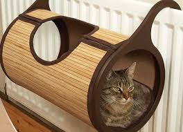 8 Bamboo Pet Products For Sustainable Pet Parenting Cat Bed Cool Cat Beds Modern Pet