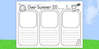 I had no problems with grammar, punctuation and style essay writing on my summer holidays of writing. Summer Writing Paper Foundation Year 6 Back To School