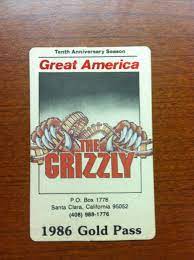 How Is This For Old School A 1986 Gold Pass For Great America Get Your 2013 Gold Pass Before The Offer Expires May 30 2013 Great America Family Fun America
