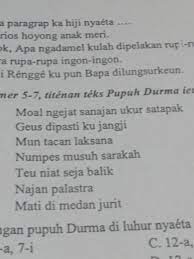6 contoh lirik pupuh kinanti tiga tentang corona. Contoh Pupuh Durma Masnurul
