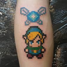 I'm extremely happy with their. Link Pixel Tattoo By Katvangent On Deviantart