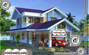 25 Lakhs Budget House Plans Kerala 2 Story 1969 Sqft Home 25 Lakhs Budget House Plans Kerala Double Stor Budget House Plans Kerala House Design Home Budget