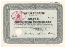 Handelsbank Ag 1941 Leipzig Mit Barov Stempel Selten Angeboten