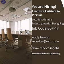 Executive Assistant To Director Interior Designing Industry In Gurgaon Job Posting Design Interior Design