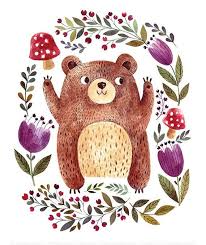 Bar Baby Clipart Aquarell Bar Druckbare Clipart Png Bar Etsy Bear Drawing Brown Bear Illustration Nature Art Prints