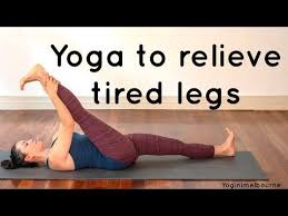 Yoga To Relieve Tired Legs Stretch Unwind All Levels 25min Youtube Leg Stretching Yoga Legs