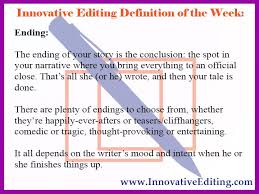 An Editor S Definition Of A Story Ending Cliffhangers And All Fiction Writing Writing Non Fiction Writing