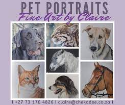 Custom pet portrait oil painting on canvas, 20 x16 inches|. Fine Art By Claire Custom Pet Portraits Adopt A Pet