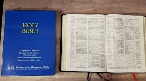 Large page, 81/2 by 11 inch. Tbs Large Print Westminster Reference Bible Kjv Review Bible Buying Guide
