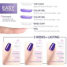 Gellen Gel Nail Polish Set Nude Grays 6 Colors Popular Nail Art Colors Uv Led Soak Off Nail Gel Kit Bean Ultra