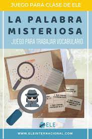 Juegos Para Ninos En Clase De Espanol Idea Para Trabajar Vocabulario En Clase De Ele Vocab Juegos De Vocabulario Juegos De Lectoescritura Juegos De Lenguaje