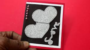 I know not everyone is a fan of glitter but if you don't mind getting a little sparkly from time to time, give these tips a try! Glitter Greeting Card Foam Sheet Valentine Card Love Card For Special One Easy Card Making Youtube