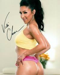 Vicki Chase Super Hot Adult Model Signed 8x10 Photo COA Proof 111C | eBay