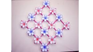 Displaying different patterns on walls, textiles and doors in bedrooms, living areas and even the children rooms is one of the favorites, these days. Wall Hanging Ideas With Paper How To Make Wall Hanging Out Of Paper Paper Wall Hanging Paper Flowers Craft Paper Wall Art